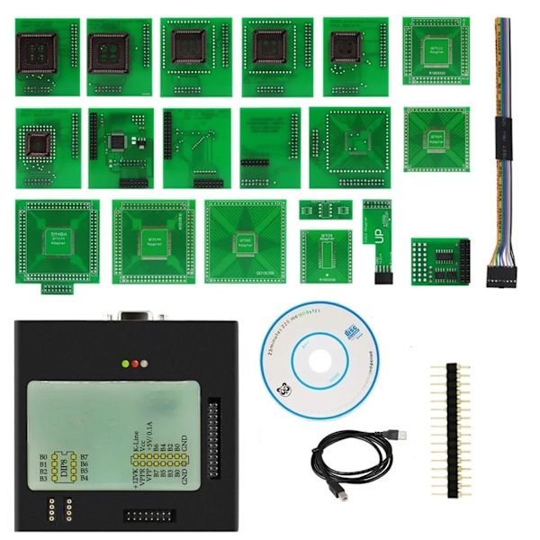 XPROG V5.55 Bil Svart Metallbox Programmerare Chip Tuning Verktyg med Fullständiga Adaptrar