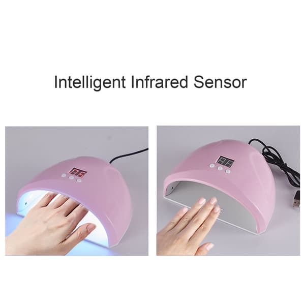 UV LED neglelampe USB negletørrer hærdelampe UV-lys automatisk sensor