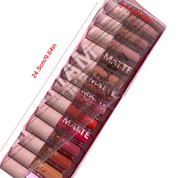 Matt Finish Plumper Läppglans Sammet Läppglans Vattentäta Flytande Läppstift Presenter