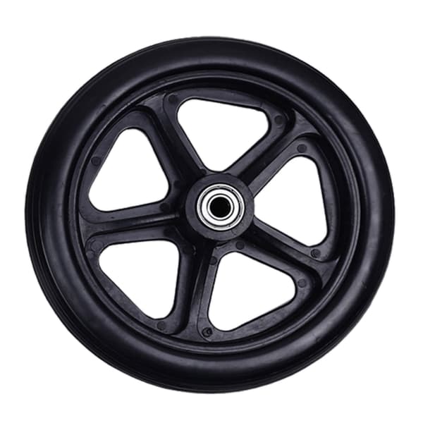 2st 6/7/8in Rullstolshjul Universal Framhjulsbyte Solid Tire Rullstolar Tillbehör Slitstarkt Black 7 inches