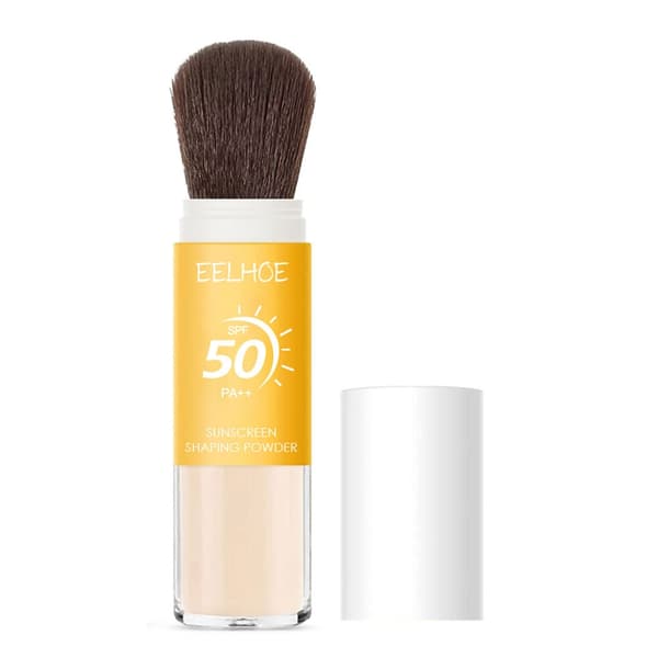 Solkrem Setting Powder Transparent Mineralbørstepudder SPF50 Sminkekontroll