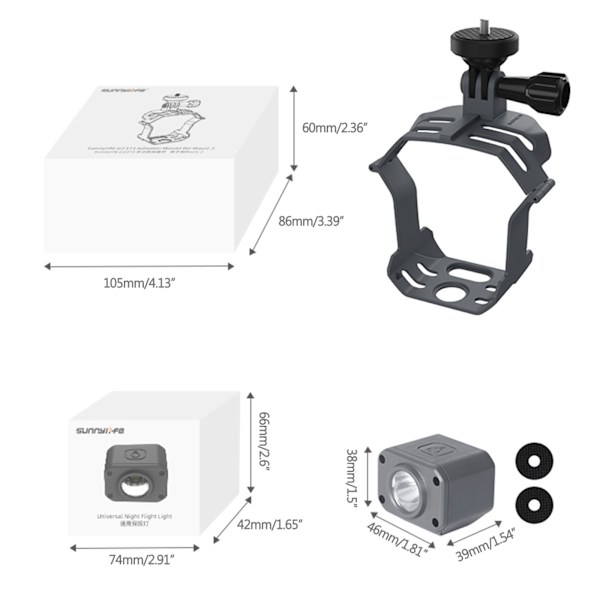 För Mavic 3 Light Ficklampa Sökljus Light Night Flight LED Lighting Bracket Kit För Mavic 3 Drone Accesso A