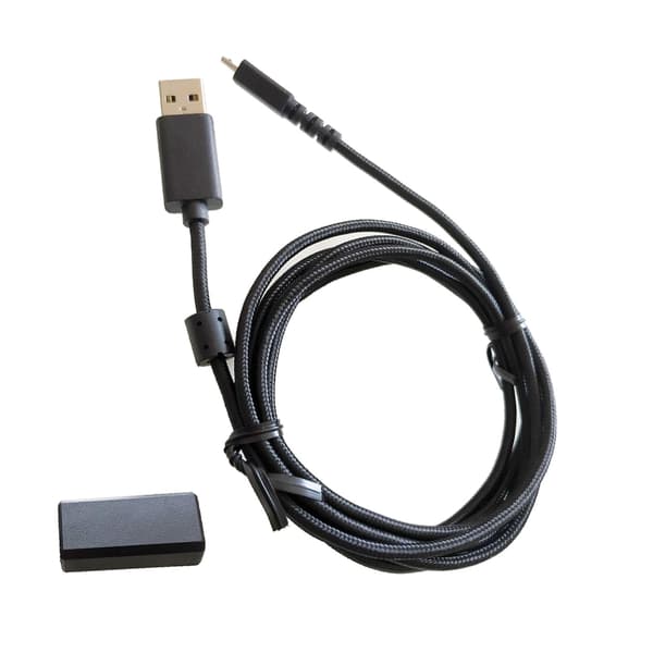Flettet USB-opladningskabel museadapter til G502 trådløs mus