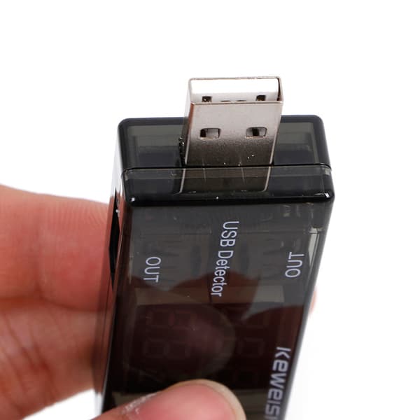 USB Ström- och Spänningstestare USB Voltmeter Amperemeter Detektor Dubbelrad Visar Ny