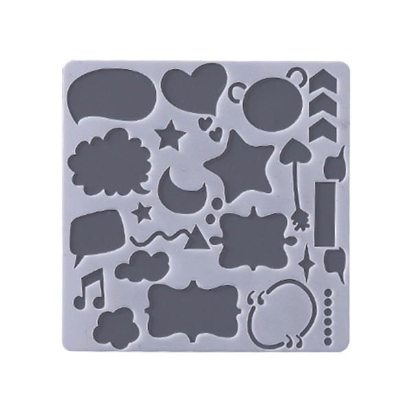 Joulu Syntymäpäivä Sapluuna Maalaus Scrapbooking Kohokuviointi Albumi Leimat DIY Askartelu Uudelleenkäytettävät Kerrostussapluunat