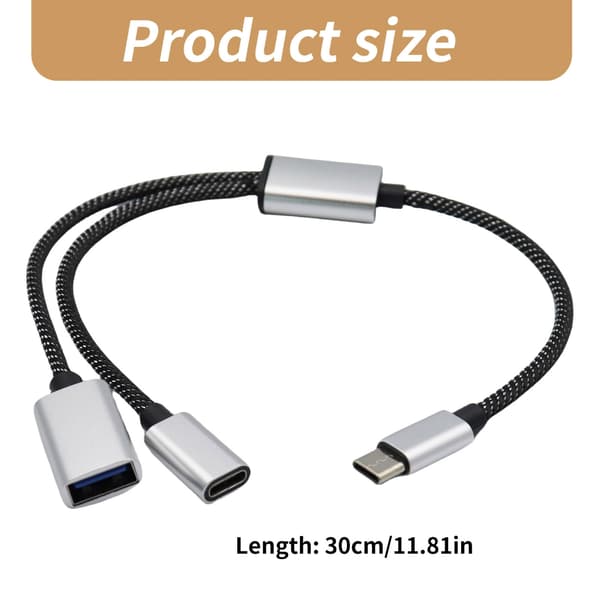 USB C Forlenger USB Utvidelseshubber Data Lading Splitter for Diverse Enheter
