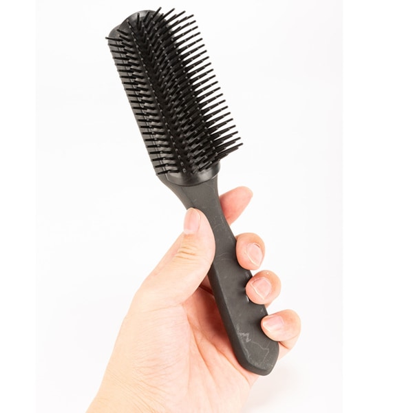 Professionell 9-rads Detangling Hair Brush Detangler Hairbrush Styling Comb Black