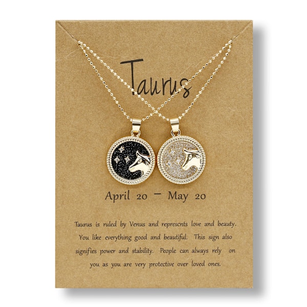 2st 12 Constellation Mynt Kedja Kort Halsband Dag Natt Choker Halsband Par Jubileum Vänskap Smycken Present null - 8 Virgo