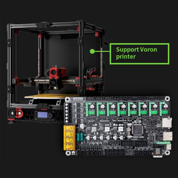 Monster8 32Bit Kontrolkort 32bit 3D Printer Reparationsdel Tilbehør