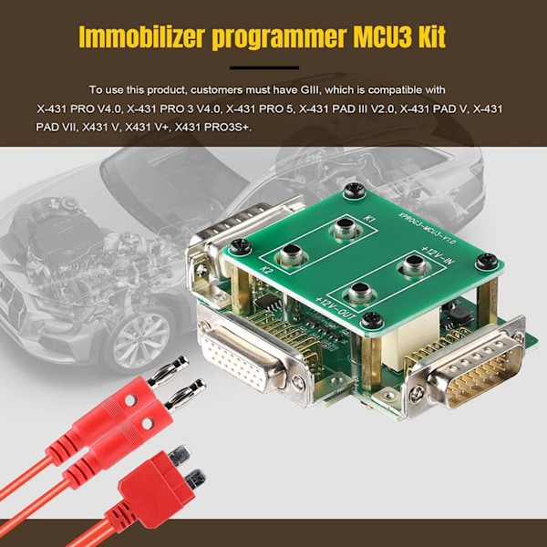 MCU3 Adapterkort Kit för X431 PRO3S+ X431 V+ 307140131 Programmerare TCU Läser