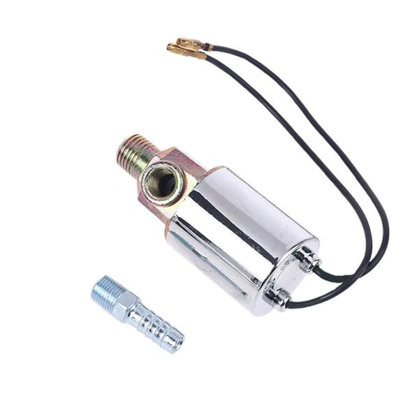 til DC 12V Solenoid Kraftig Elektrisk til Ventil Metalhus 1/4\" til Lastbil