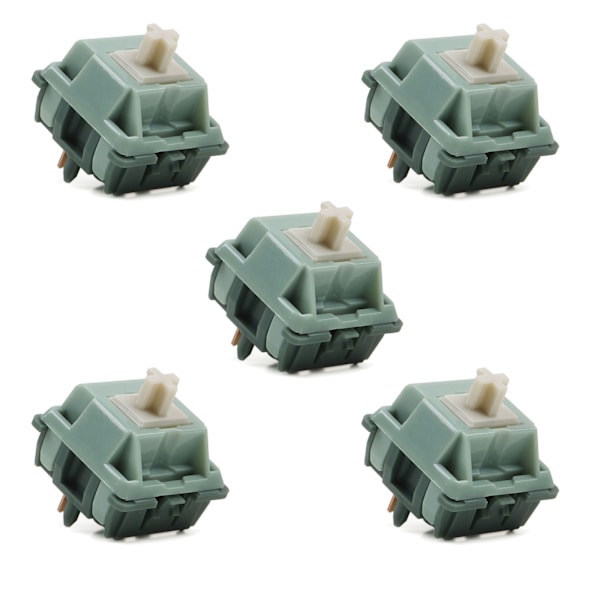 JWK Green Snake Switches Linjära Brytare med 65g Förlängd Guldpläterad Fjäder 5 Pins POM Mekanisk Tangentbordsbrytare