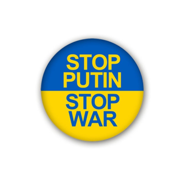 Ukraina Be för I Stand with Peace Knappmärke Pin Ukraina Pin Badge Knapp Med Nål Rund Brosch Dekor Ryggsäckskjorta 11