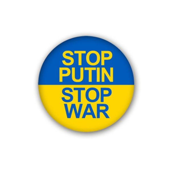 Ukraina Be för I Stand with Peace Knappmärke Pin Ukraina Pin Badge Knapp Med Nål Rund Brosch Dekor Ryggsäckskjorta 4