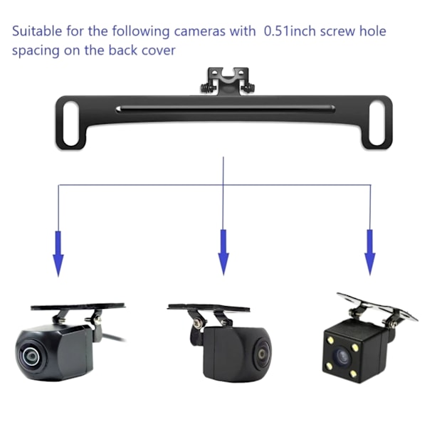 Bil DVR Bakkamera Nummerplade Panel Beslag I stedet for Rem DashCam