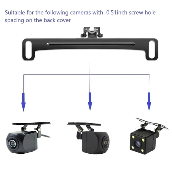 Bil DVR Ryggekamera Skiltplate Panel Brakett Istedenfor Stropp DashCam