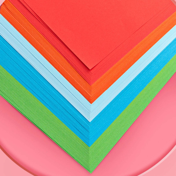 100x/pack fyrkantigt origamipapper dubbelsidigt färgat vikpapper Handgjort fyrkantigt papper för DIY-konst och hantverksprojekt