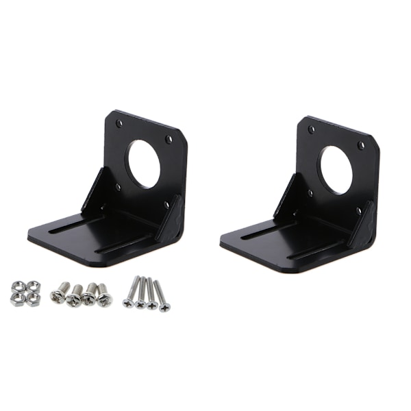 Monteringsbeslag Holder Til Nema 17 Stepmotor 3D Printer Sort 42mm Legering St 2