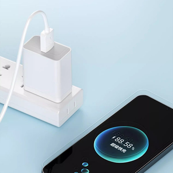 Höghastighets USB C Snabbladdare USB C till USB -kabel Dataöverföring Laddningskabel 15W för telefon 15/15 Plus/15Pro/15ProMax 1.5m