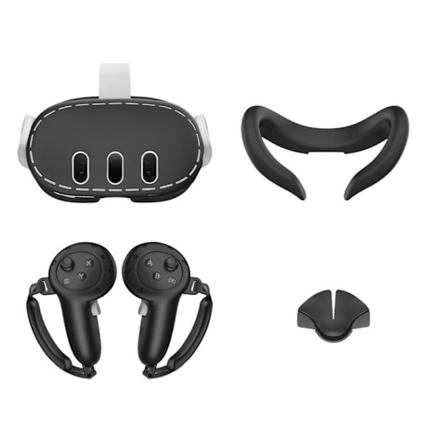 VR Headset Beskyttelsessæt Touch Controller Skal Etui Med Rem Håndtag Greb Til Quest3 VR Tilbehør