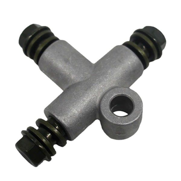 Slangadapter Hydraulisk 3-vägs Bromsslangadapter Rörkoppling T-stycke 10mm Bult ATVs