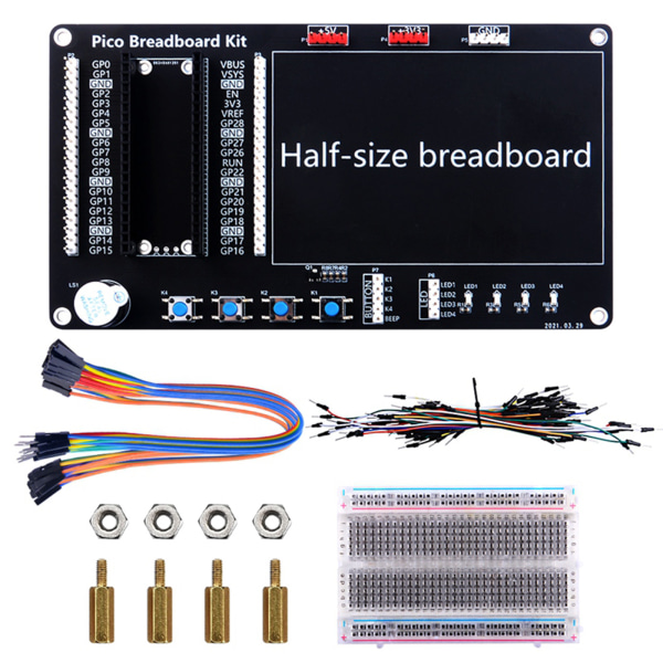 Raspberry Pi Pico Breakout Breadboard Testa Kretskort Bärbar Pico-modul för nybörjare DIY-krets