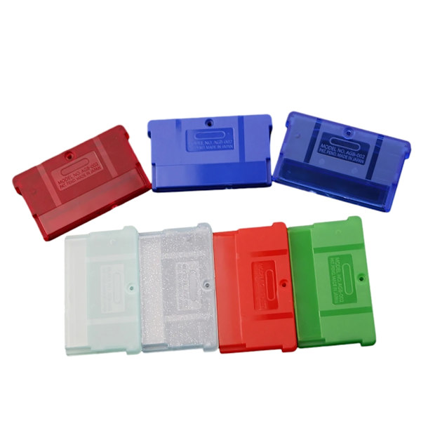 Game Cartridge Housing Shell Anti Scratch Cover Skal med skruvar Game Card Case Box Transparent light bl