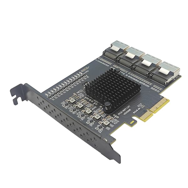 4 Port PCIExpress USB3.0 Hub Adapter Rask Hastighet 5Gbps Dataoverføring