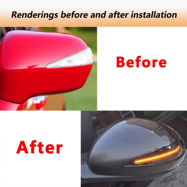 Flydende LED Dynamisk Side Marker Blinklys Indikator til Civic Hatchback
