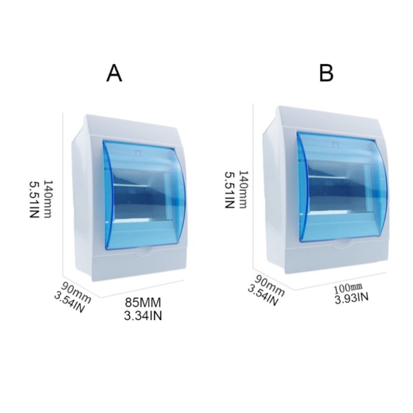 Plastfördelning för skyddsdosa för 2-3/3-4-vägs strömbrytare inomhus på väggen genomskinligt cover Eldosa 2-3