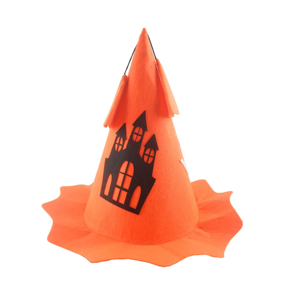Halloween Häxa Trollkarl Hatt Festdräkt Huvudbonader Devil Cap Cosplay rekvisita Dekoration Tillbehör för barn Pojke Flicka