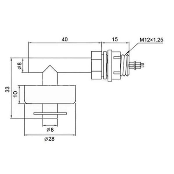 Vit Plast Floating Switch Vätska Vattennivåkontroll Sensor Sidomonterad vinkelsensor Switch för vattenpump för Tan