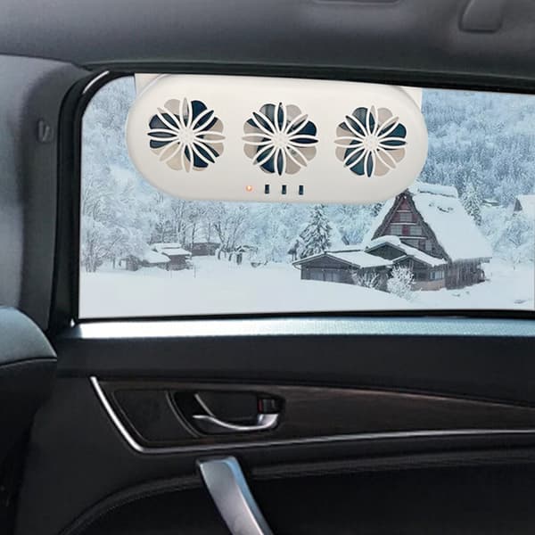 Automatisk ventilasjonsvifte Solenergi Luftsirkulasjon Kjøling Luktfjerningsvifte White