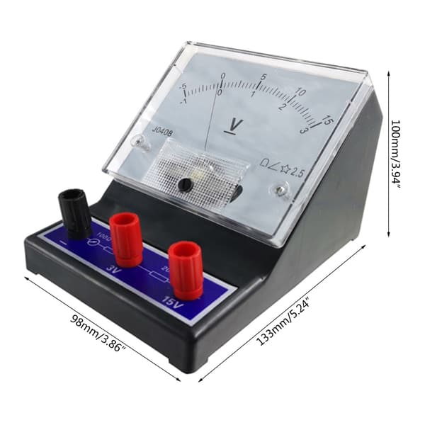 Jævnstrøm -5-15V Analog Spændingspanelmåler Voltmeter