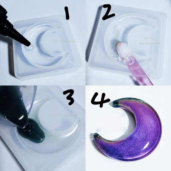 Perlepulver Pigment 9 Farver Multipurpose DIY Kunst og Håndværk Additiv