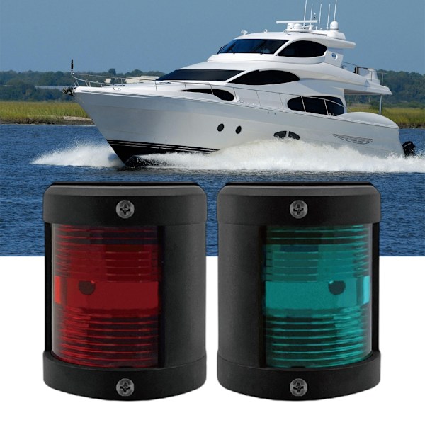 LED Navigationslys Par Marine LED Signallamper Nem Installation til Både