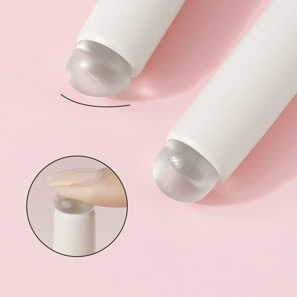 Flerbruks silikonleppeapplikatorbørste for gloss, balm, concealer