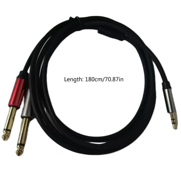 3,5 mm 1/8 tomme han TRS Stereo til Dobbelt 2 x 6,35 Kabel Indsæt TRS Lydkabel