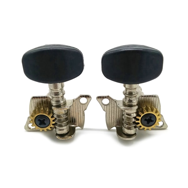 Ukulele korta stålpinnar String Winder Set 2R 2L Tuning Pegs Machine Head Tuners för 4 Strings Ukulele gitarrtillbehör