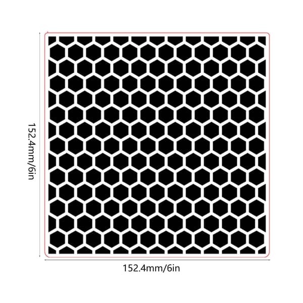Honeycomb Teksturert Pregefolder for Invitasjonskortlaging Scrapbooking