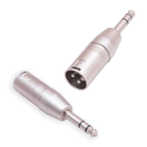 Han 1/4-tommer 6,35 mm til Han 3-benet XLR Audio Adapter Stereo Jack Stik