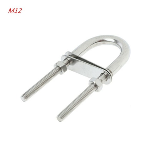 304 Rustfrit Stål Marine Tovværk Rigning Bøjle Øje U-bolt Yacht Båd Hardware M5/M6/M8/M10/M12