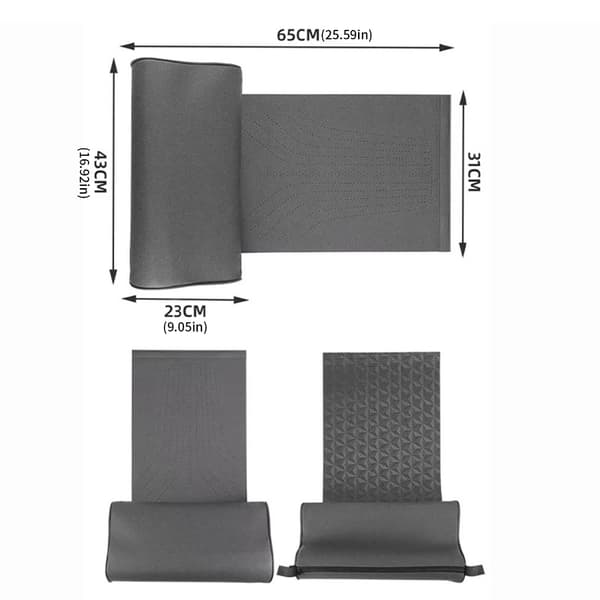 Universal Benstøttepude til Bil Ergonomisk Design Stresslindrende Løsning Gray