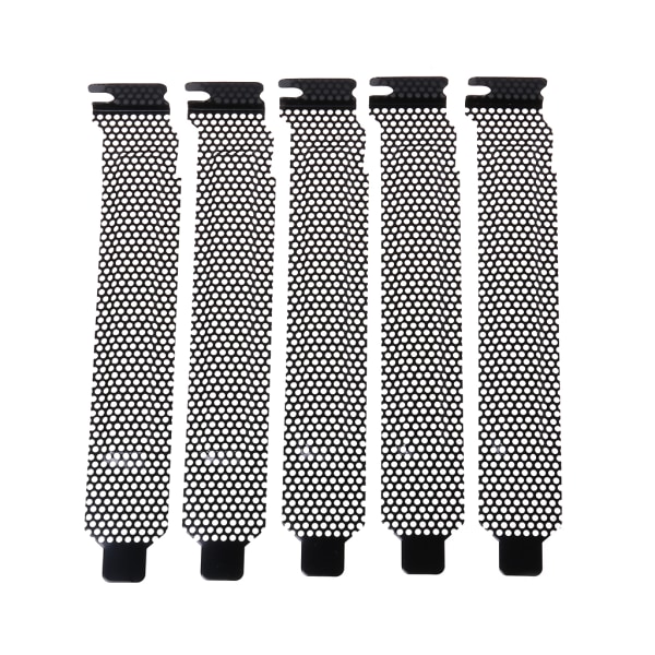 Kylfläkt Damfilter PCI-kortplats Skydd Ventilation Deflektorer för PC Dator för Chassi 5st/Set
