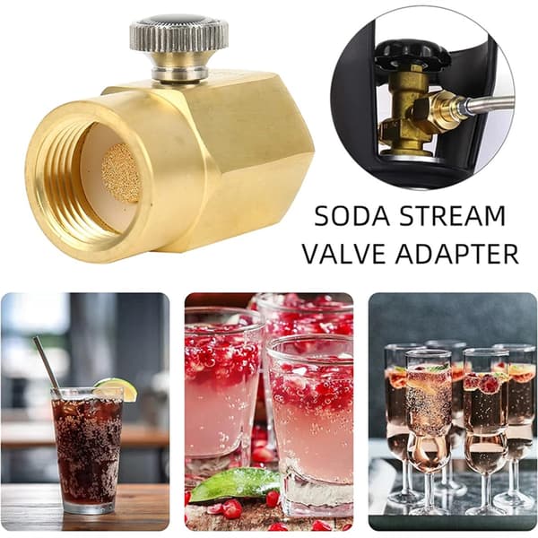 CO2 påfyllingskobling adapter gjenge brusmaskin tanker maskin ventiler adapter
