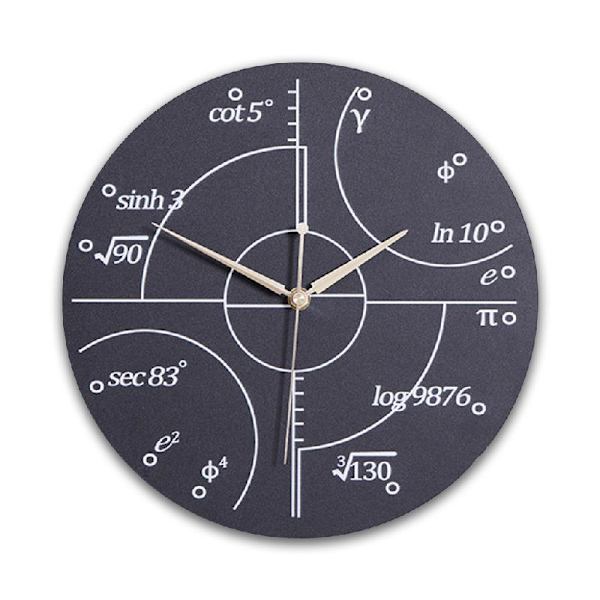 Matteväggklocka Matematiska ekvationer och notationer Matematik Svarta tavla Nördvägg Utbildningsklocka Skola Klassrum null - A
