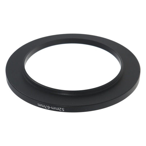 Slitstarkt metallkameralinsfilter Step Up & Down Ring Adapter för Nikon All Camera DSLR 52mm till 67mm Svart