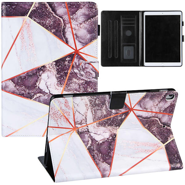 Magnetiskt stötsäkert case Tablettstödstativ Cover för 10.2 20202019/Air(3:e generationen)10.5 2019 Black White