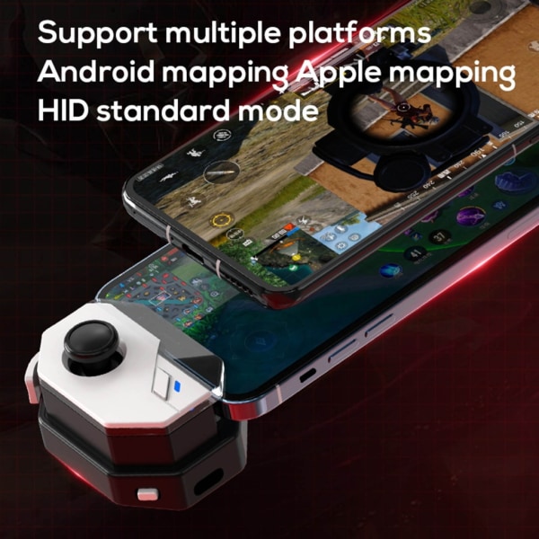Mobilspel Joystick Stöd för Android-iOS Mobiltelefon HID MFI Game Handle Controller Bluetooth-kompatibel 5.0-anslutning