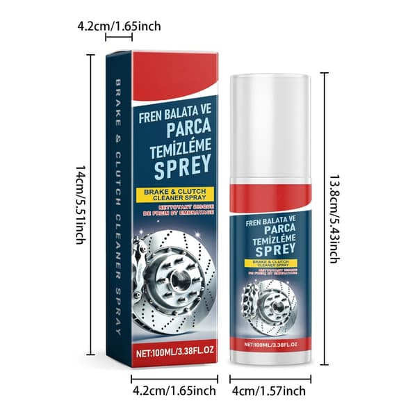 Professionel Poleringsrens Gendanner Bremse Skive Glans Jernfjerner Spray A